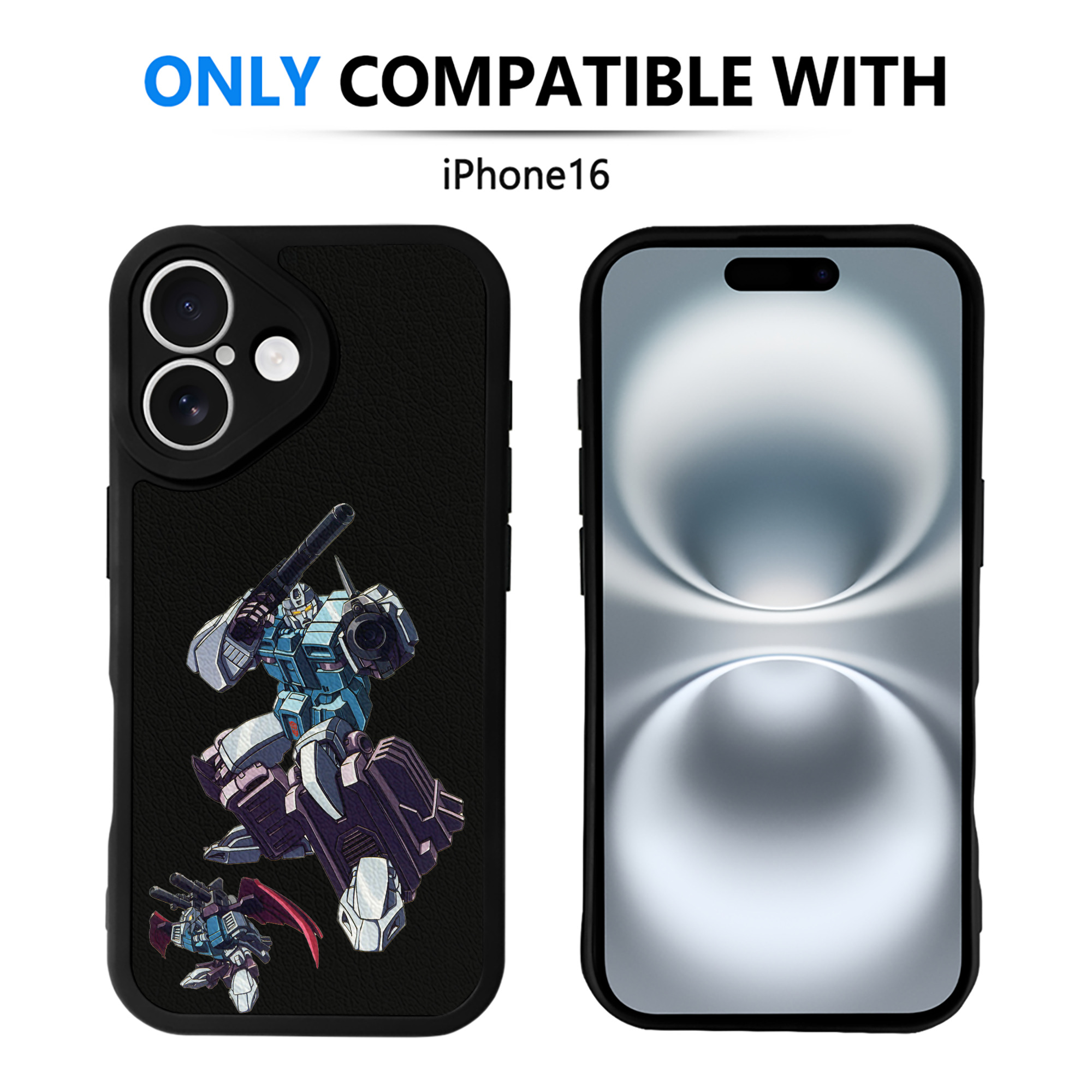 （画像用）  【iPhone 16シリーズ対応】シリコンスマホケース（レザー調） 材質：シリコン